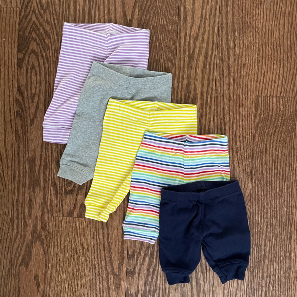 Lot of Primary baby pants, NB newborn size